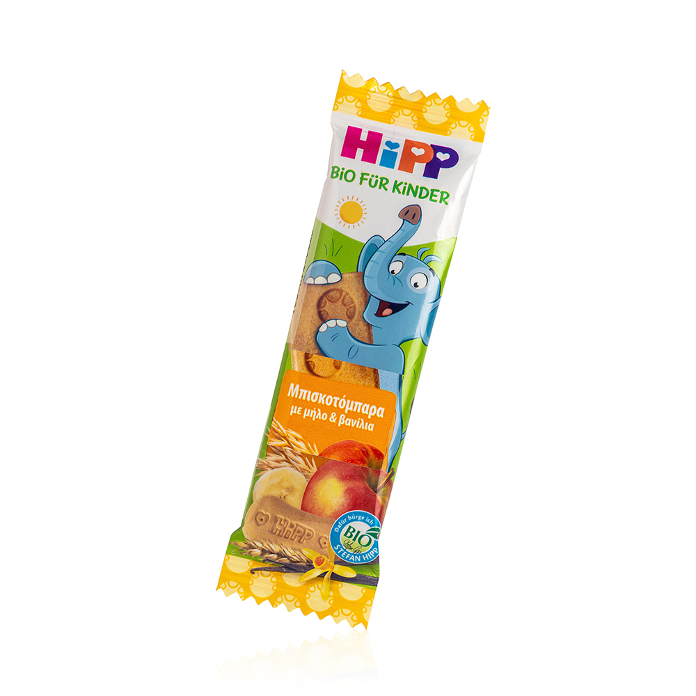 HIPP - Μπισκοτόμπαρα με μήλο και βανίλια - 20gr
